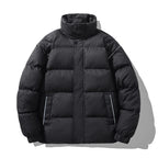 High Collar Textured Puffer Jacket