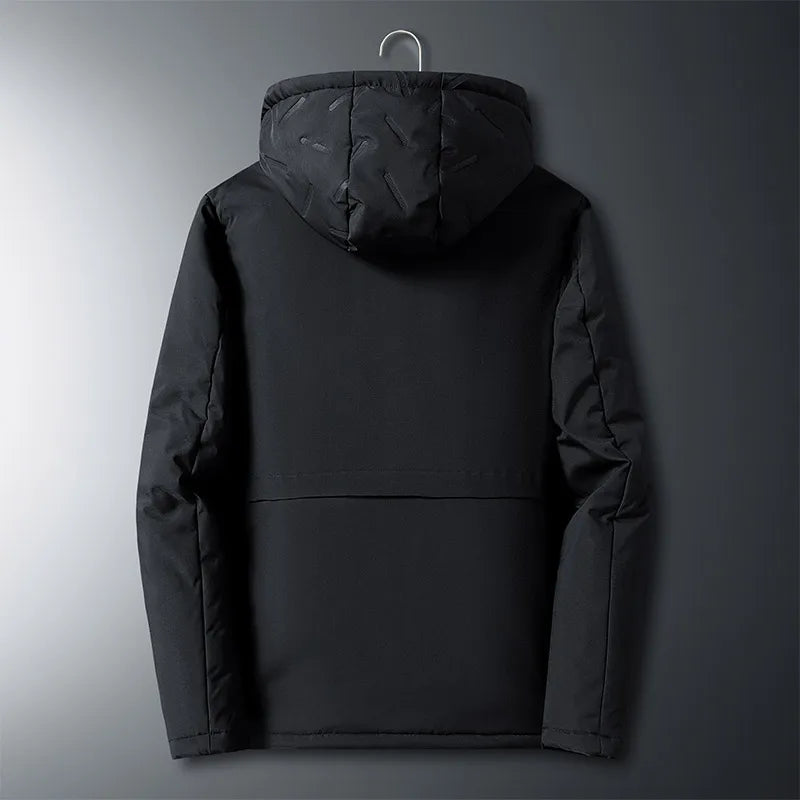 Quilted Fleece Lined Hooded Jacket