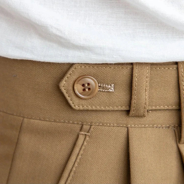 Straight Leg High Waist Trousers