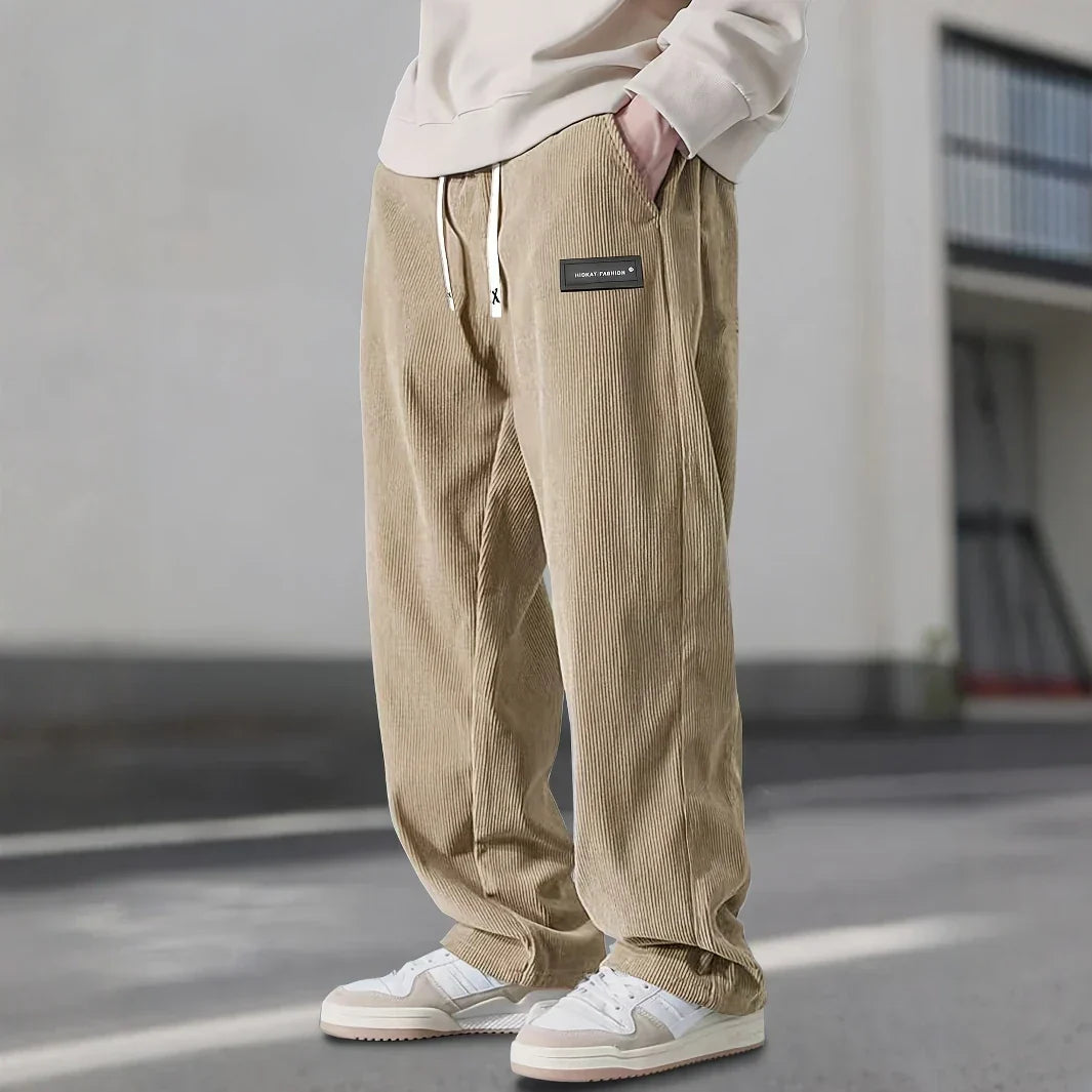 Vintage Corduroy Straight Trousers