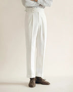 Pleated High Waist Dress Trousers