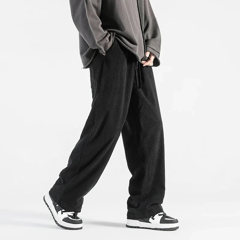 Thick Corduroy Loose Sweatpants