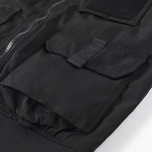 Multi-Pocket Cotton-Lined Field Jacket