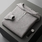 Quarter-Zip Merino Wool Hoodie