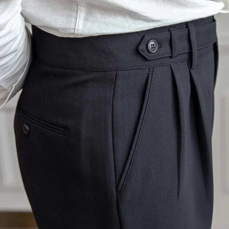 Straight Leg High Waist Trousers