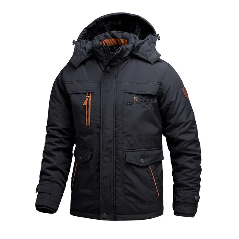 Fleece-Lined Wool Blend Winter Parka