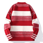 Horizontal Stripe Soft Knit Cardigan