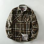 Plaid Sherpa-Lined Outdoor Jacket