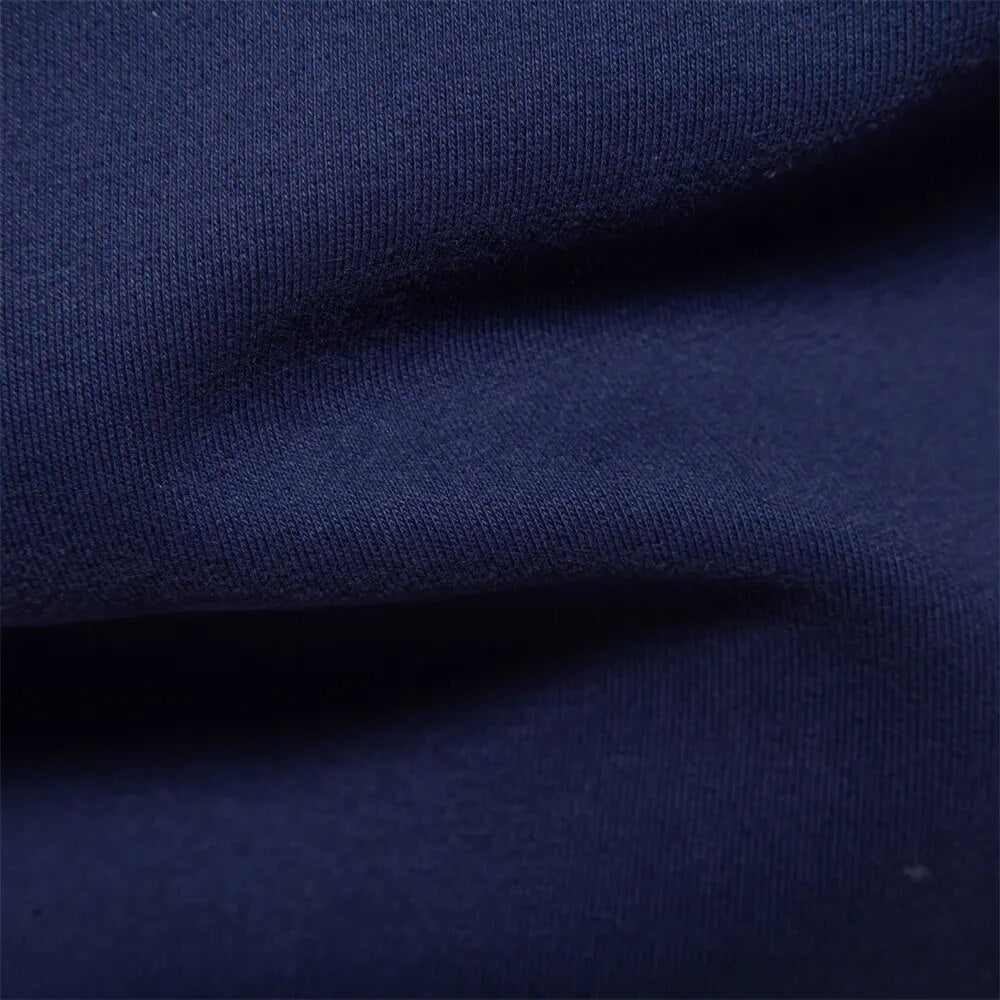 Contrast Collar Polo Sweatshirt