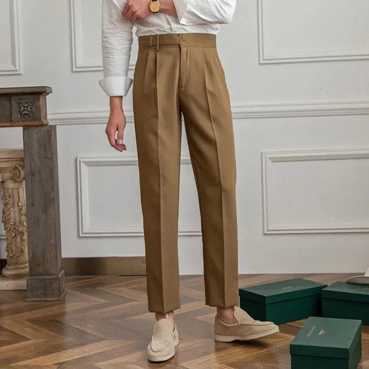 Straight Leg High Waist Trousers