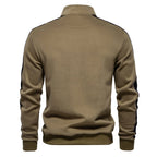 Side-Stripe Quarter Zip Sweatshirt