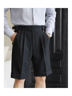 Relaxed Straight Cotton Shorts