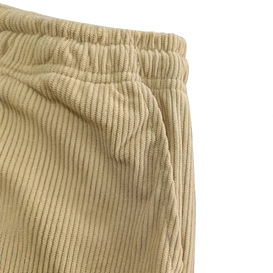 Vintage Corduroy Straight Trousers