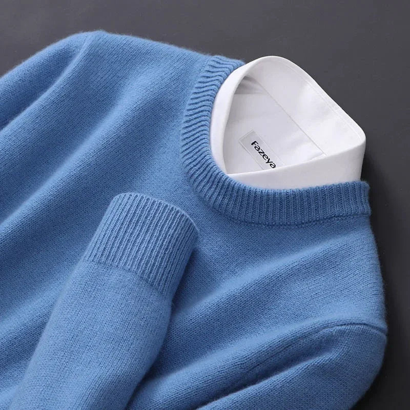 Pure Cashmere Crew Neck Sweater