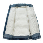 90% Down Filled Denim Puffer Jacket