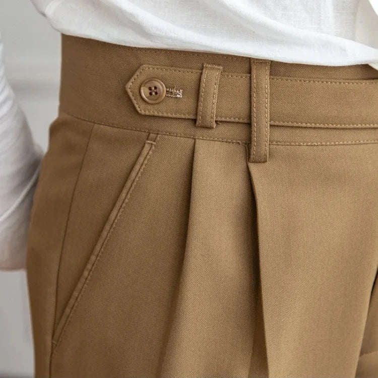 Straight Leg High Waist Trousers
