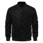 Wool Blend Button-Up Fleece Bomber