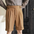 Relaxed Straight Cotton Shorts