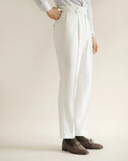 Pleated High Waist Dress Trousers