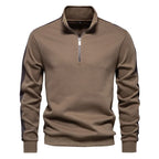 Side-Stripe Quarter Zip Sweatshirt