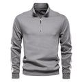 Side-Stripe Quarter Zip Sweatshirt