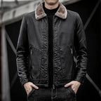 Fur Collar Premium Leather Jacket