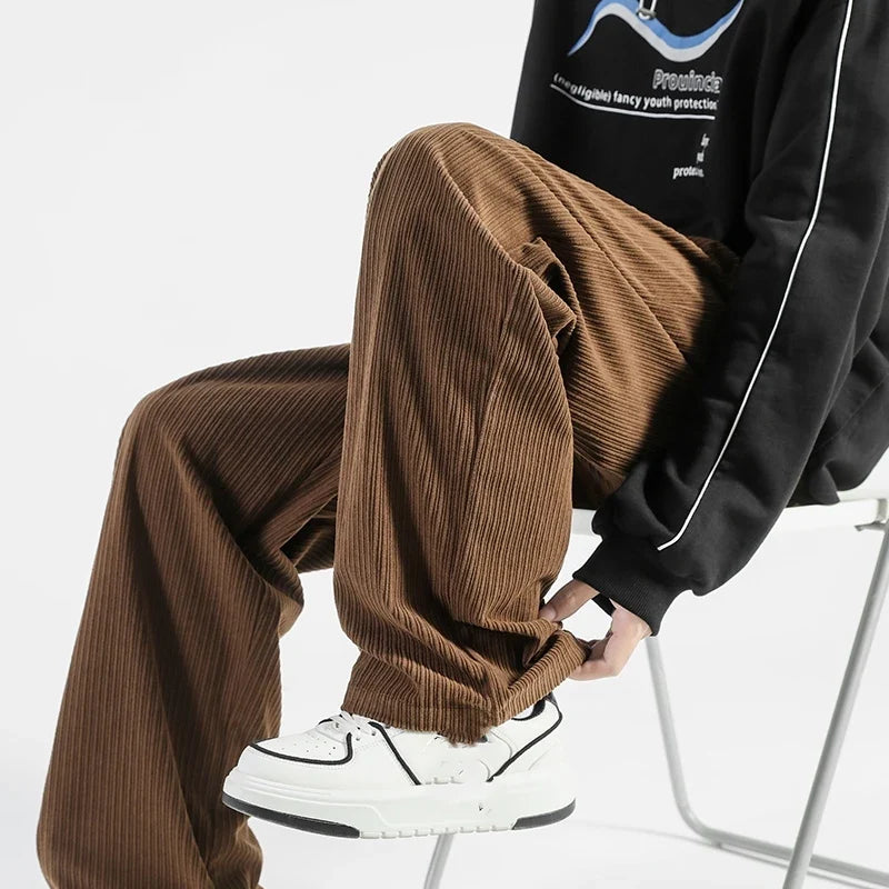 Thick Corduroy Loose Sweatpants