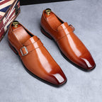 Classic Plain Leather Lace-Up Shoe