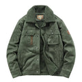 Fur-Collar Sherpa-Lined Suede Jacket