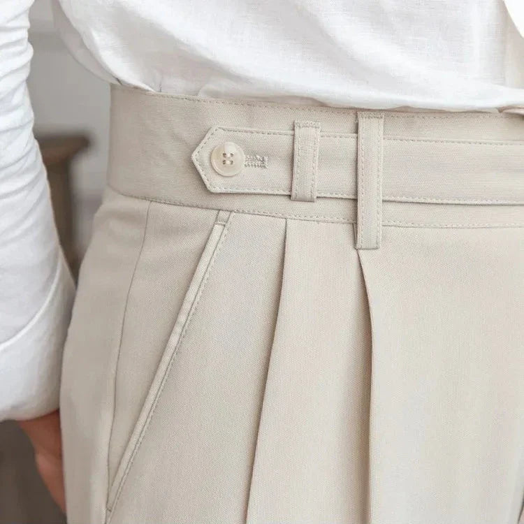 Straight Leg High Waist Trousers
