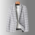 Jacob Mason Plaid Wool Blazer