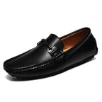 Real Leather Slip-On Moccasins