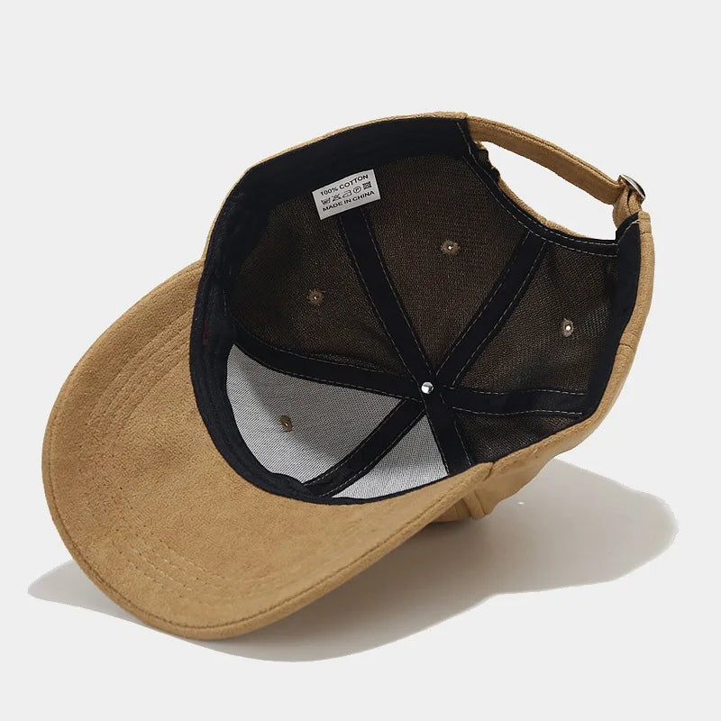Faux Suede Vintage Flat Cap