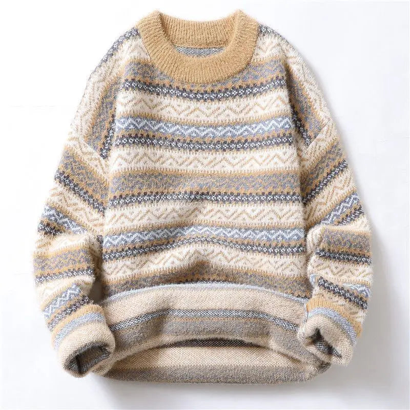 Fair Isle Brushed Wool Sweater
