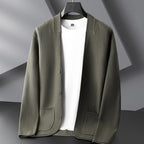 Patch Pocket Minimalist Wool Cardigan
