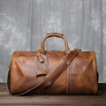 Cowhide Leather Weekender Bag