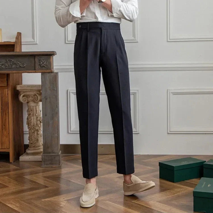Straight Leg High Waist Trousers