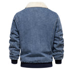 Fleece Lined Rugged Denim Jacket