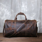 Cowhide Leather Weekender Bag