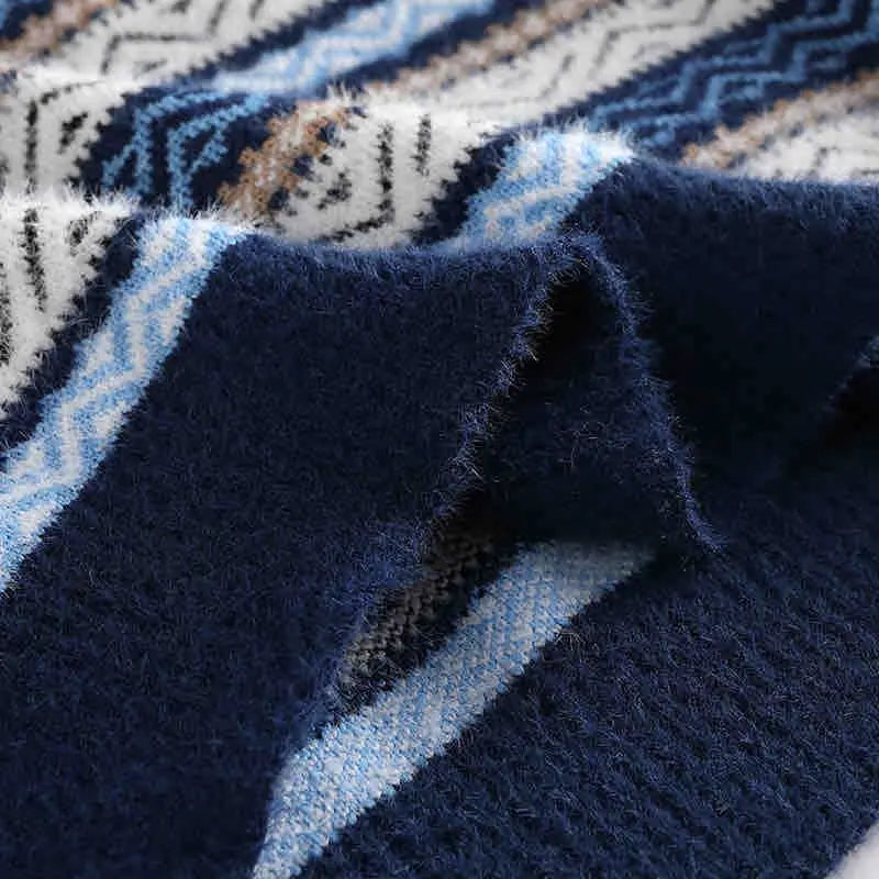 Fair Isle Brushed Wool Sweater