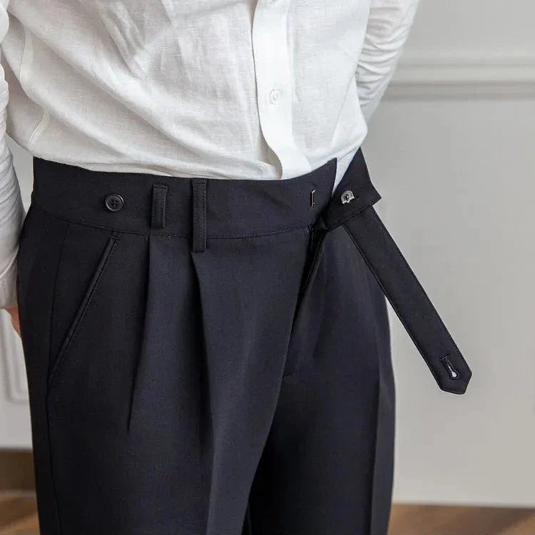 Straight Leg High Waist Trousers