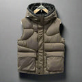 Hooded Cargo Pocket Utility Vest