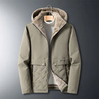 Quilted Fleece Lined Hooded Jacket