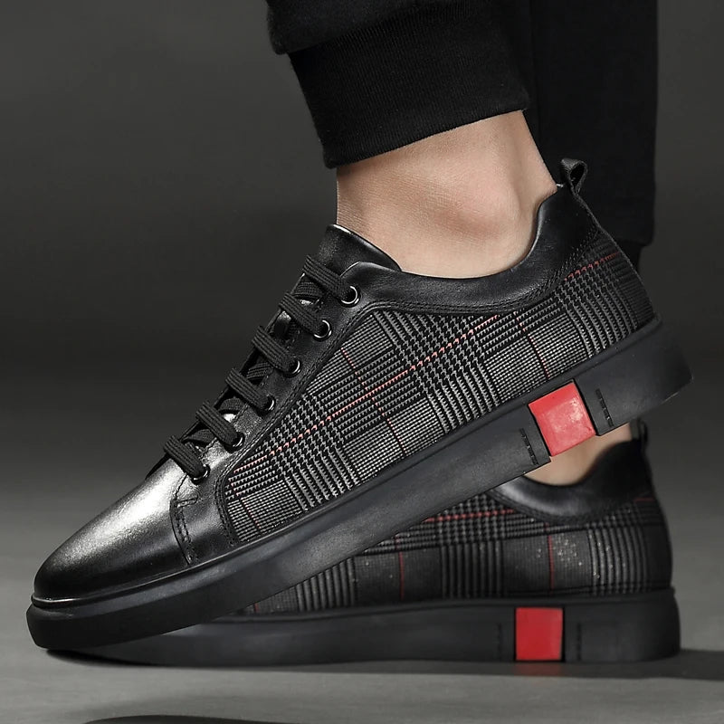 Weather-Resistant Leather Sneakers