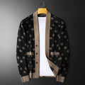 Patterned Ultra-Soft Wool Cardigan
