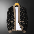 Patterned Ultra-Soft Wool Cardigan