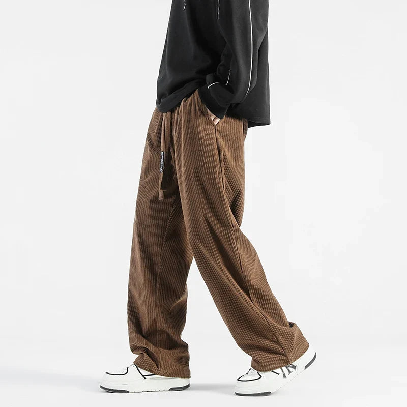 Thick Corduroy Loose Sweatpants
