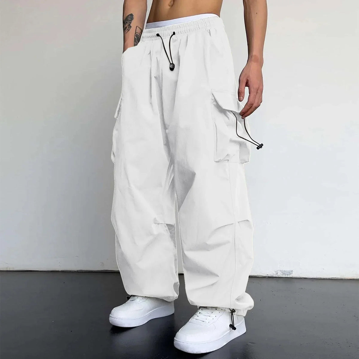 Multi-Pocket Street Cargo Trousers