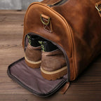 Cowhide Leather Weekender Bag