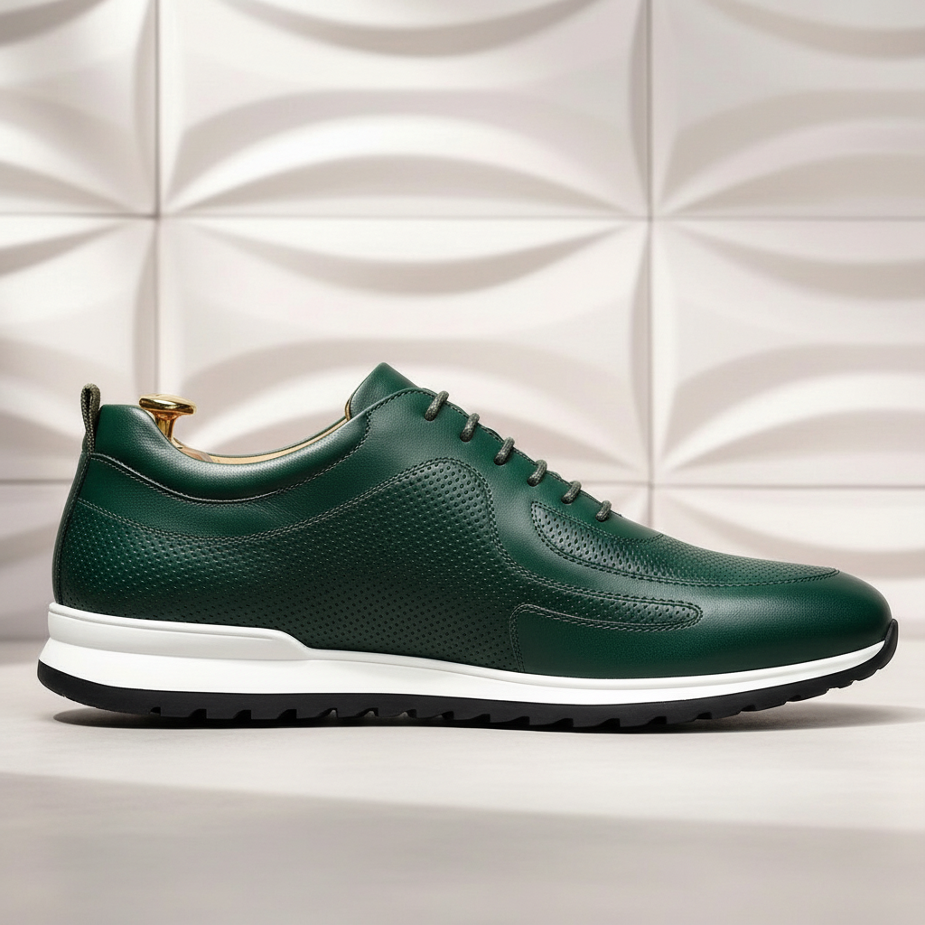 Full-Grain Leather Comfort Sneakers